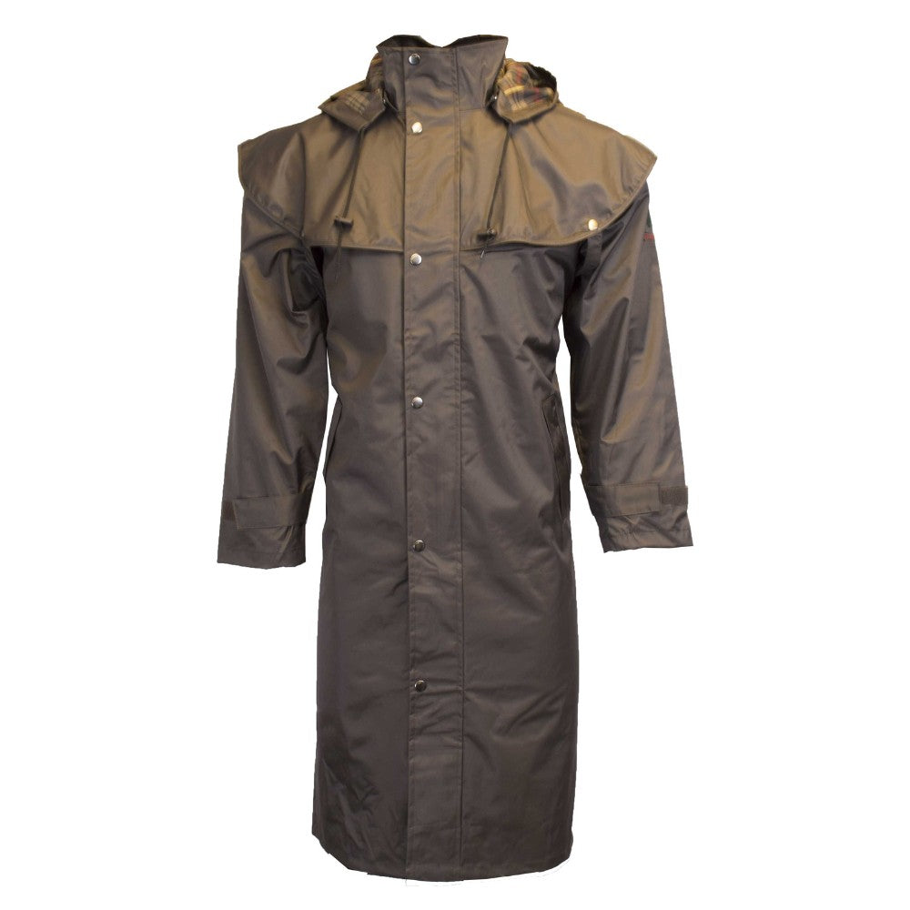 Walker & Hawkes Men's Brown Midland Cape Coat