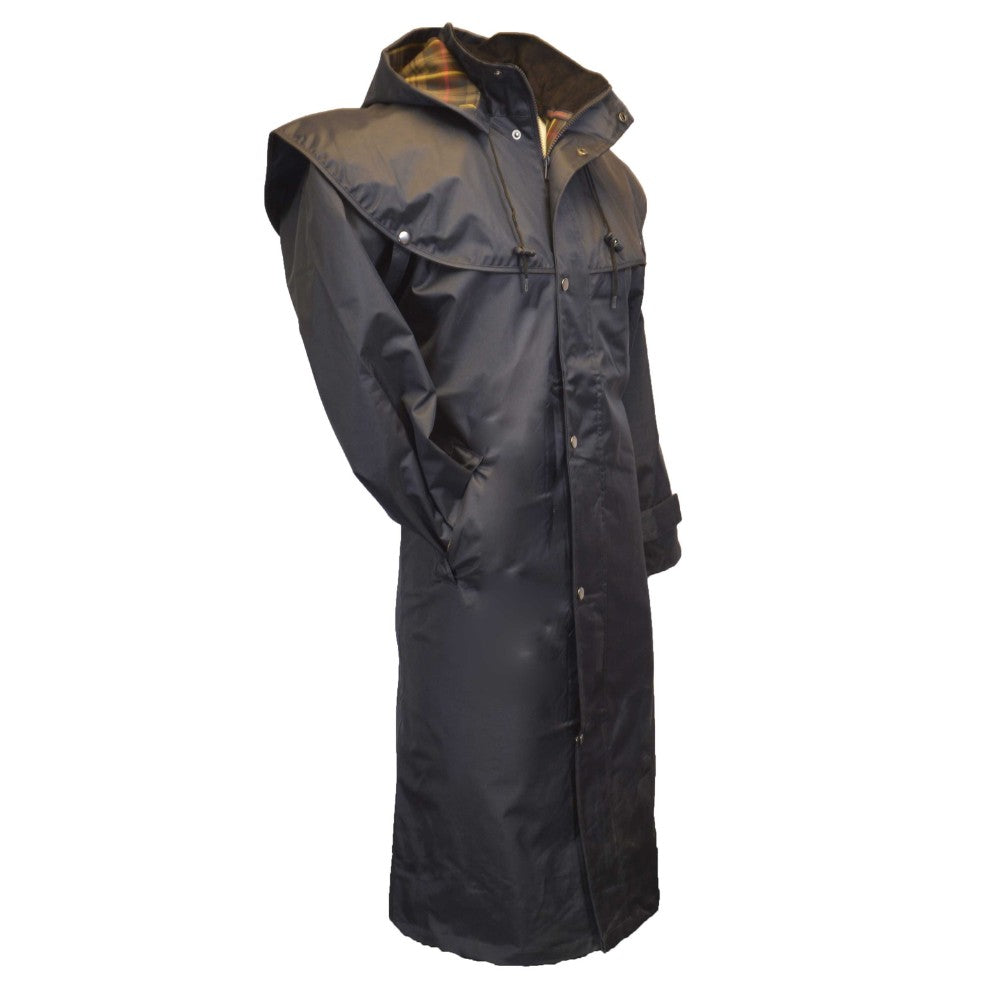 Walker & Hawkes Men's Navy Midland Cape Coat