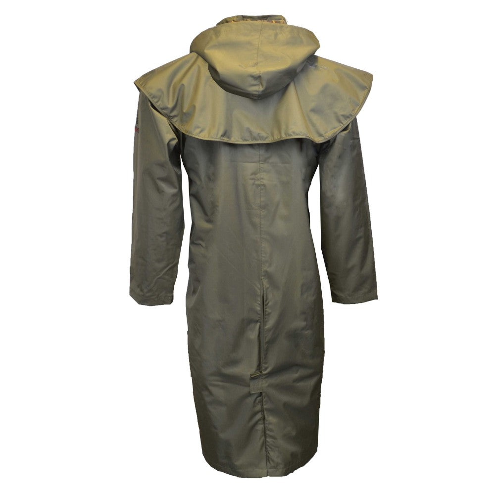Walker & Hawkes Men's Olive Midland Cape Coat