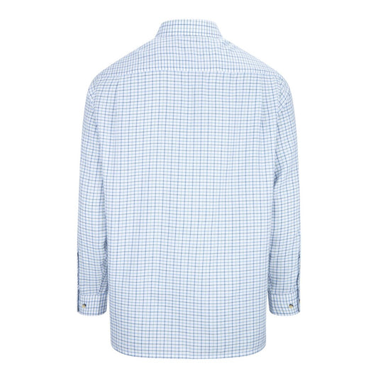 Walker & Hawkes Easy Care Murton Blue Tattersall Shirt