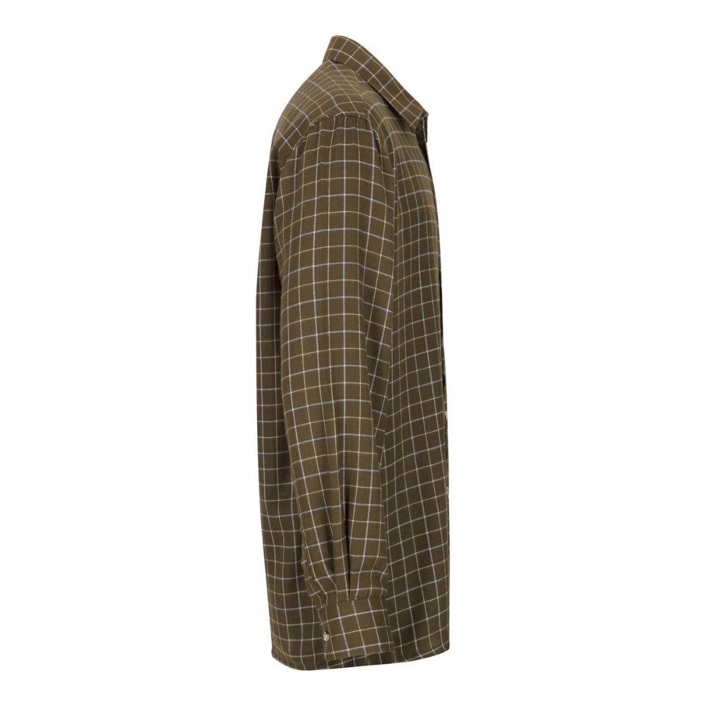 Walker & Hawkes Easy Care Murton Olive Tattersall Shirt