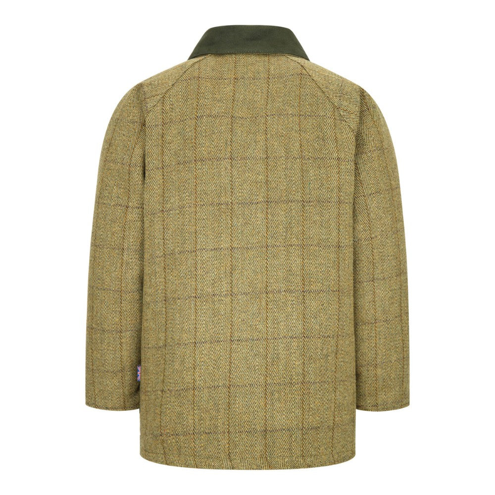 Walker & Hawkes Kid's Derby Tweed Noah Jacket in Light Sage