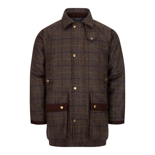 Walker & Hawkes Ryton Abraham Moon Brown Overcheck Tweed Jacket