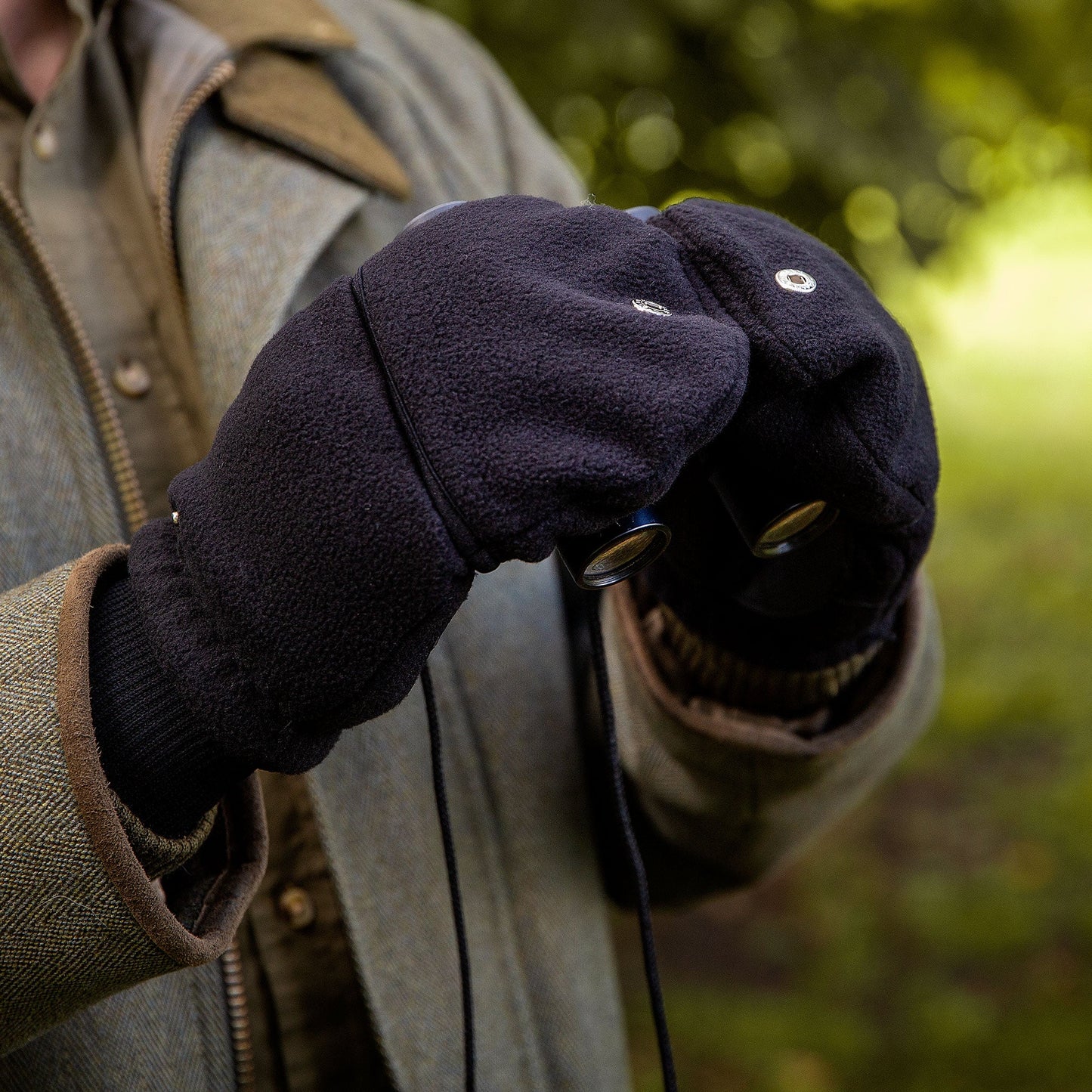 Dents Holland Men's Black Polar Fleece Lined Hunting Gloves