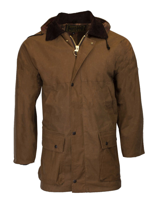 Walker & Hawkes Mens Beige Wax Benson Jacket