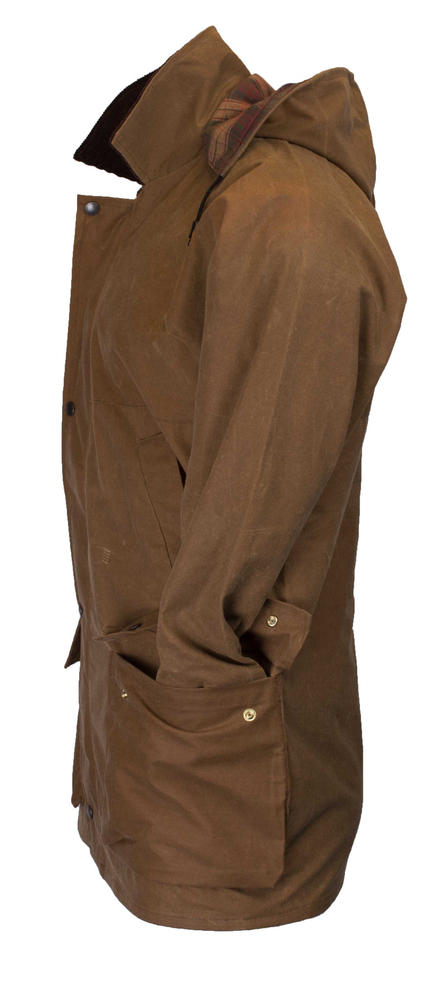 Walker & Hawkes Mens Beige Wax Benson Jacket