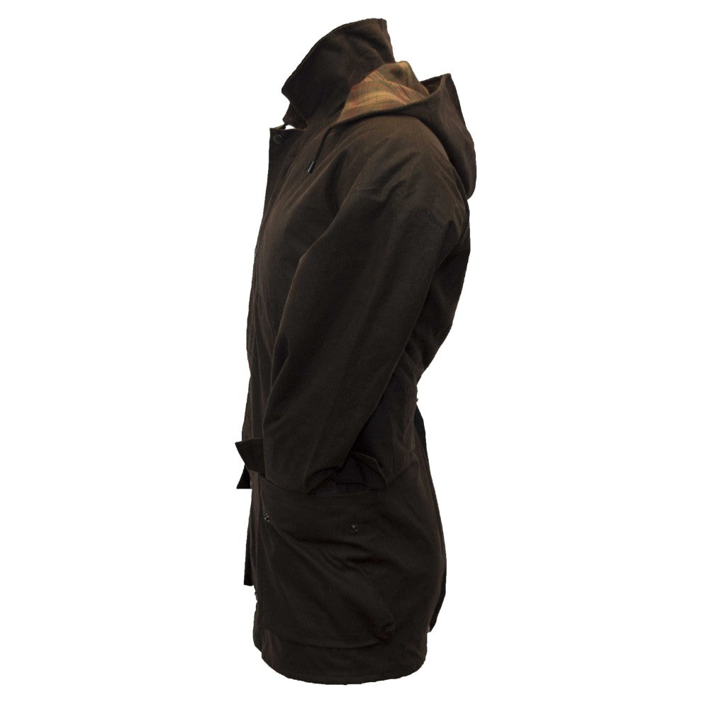 Walker & Hawkes Men's Brown Padded Wax Jacket