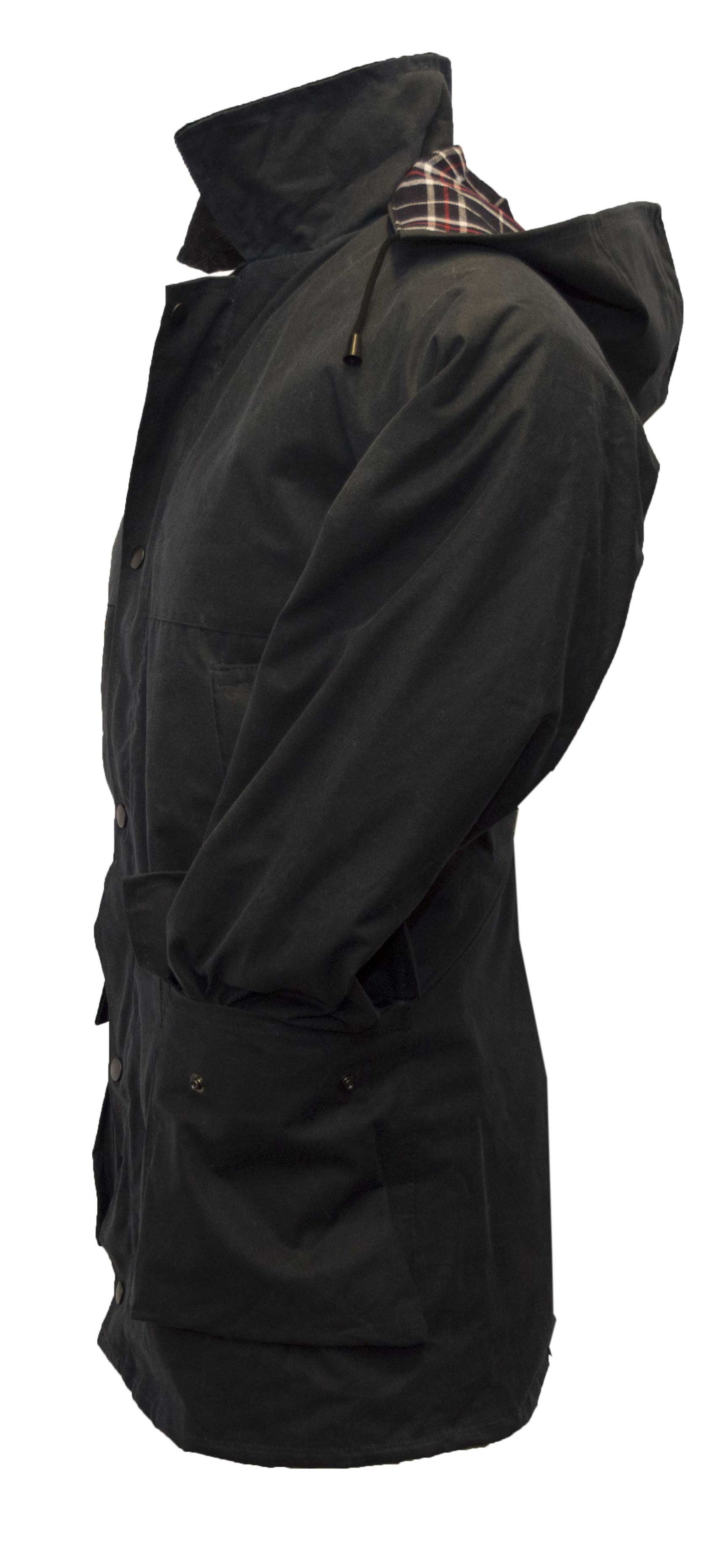 Walker & Hawkes Mens Navy Wax Benson Jacket
