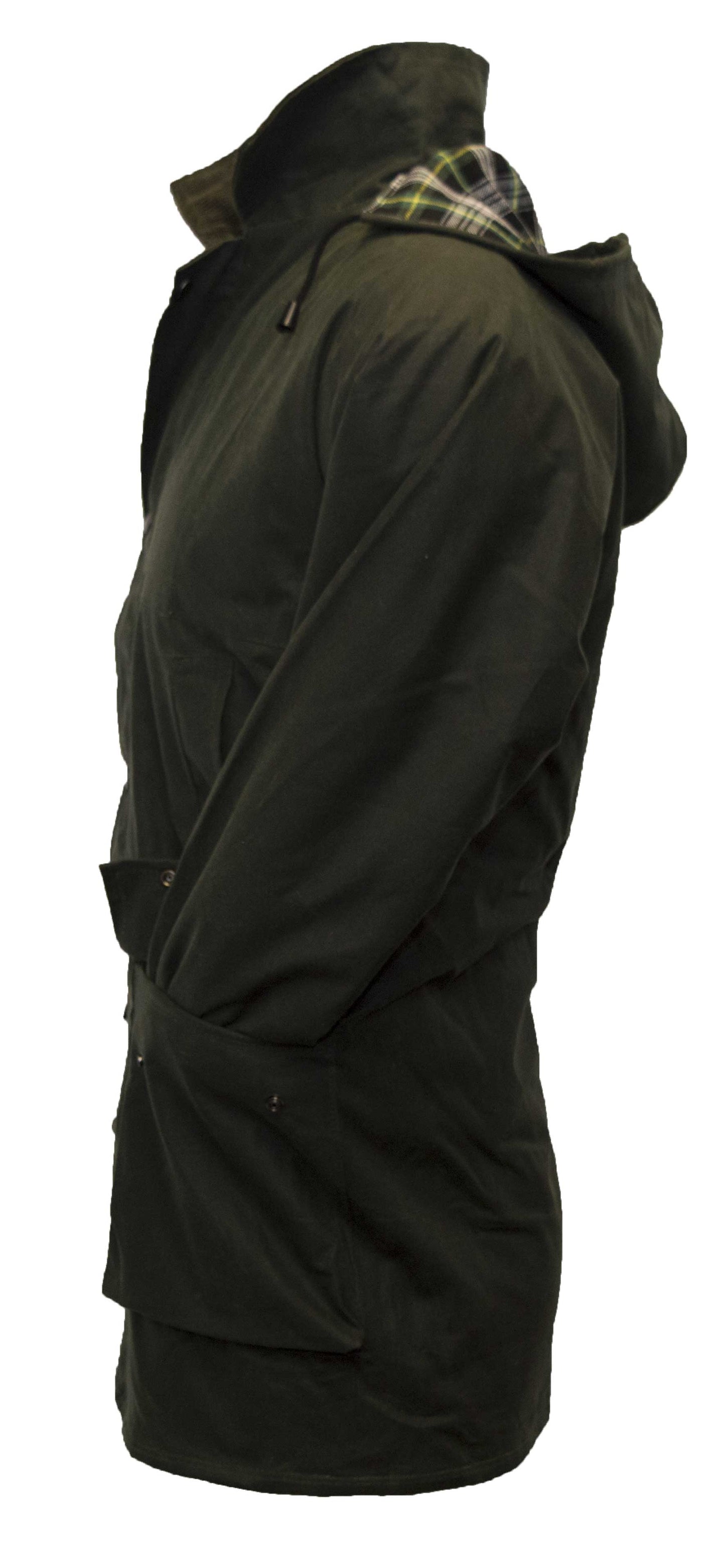 Walker & Hawkes Mens Olive Wax Benson Jacket