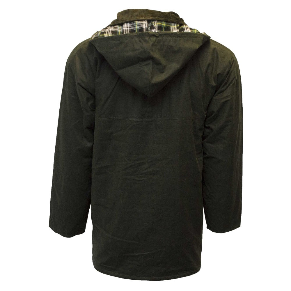 Walker & Hawkes Men's Olive Padded Wax Jacket