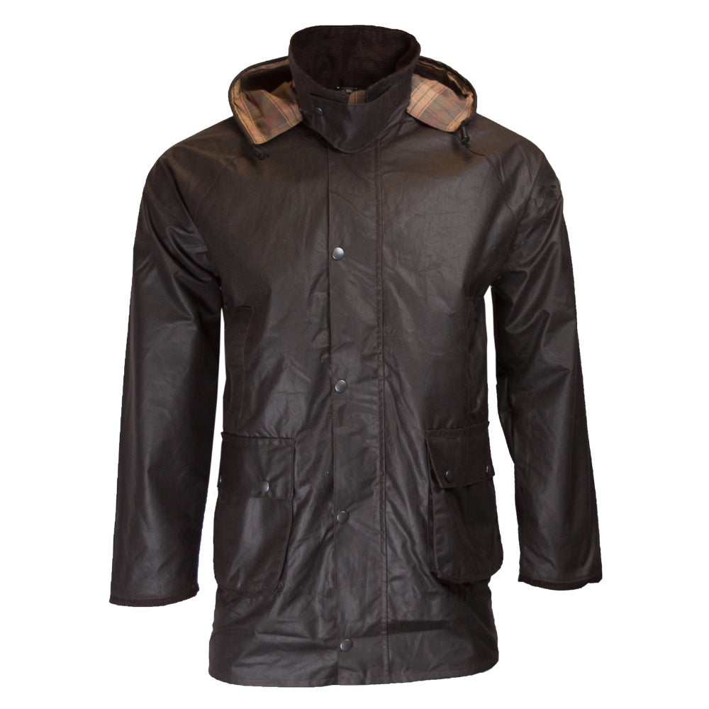 Walker & Hawkes Men's Brown Cupra Wax Poacher Jacket