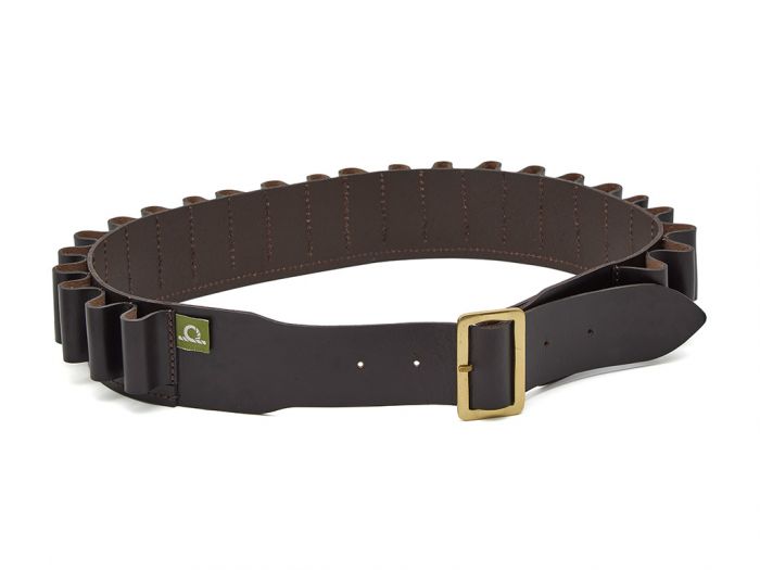 Chatham Dark Brown Leather 12 Gauge Cartridge Belt