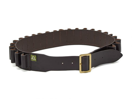 Chatham Dark Brown Leather 12 Gauge Cartridge Belt