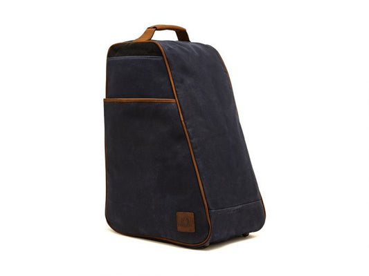 Chatham Waxed Canvas Wellington Boot Bag in Navy