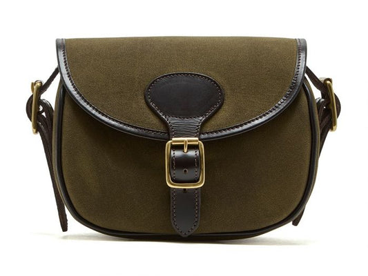Chatham Antique Waxed Canvas Green Cartridge Bag