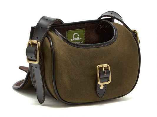 Chatham Antique Waxed Canvas Green Cartridge Bag