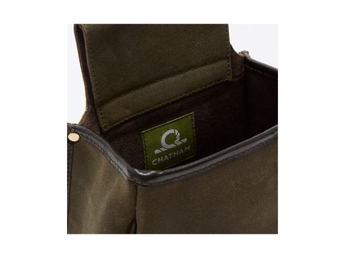 Chatham Waxed Canvas Green Panier Bag
