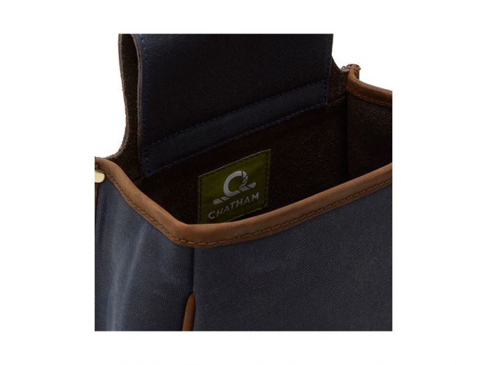 Chatham Waxed Canvas Navy Panier Bag