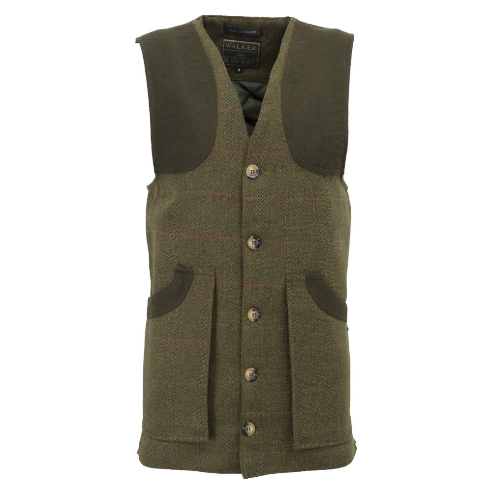 Walker & Hawkes Berston Waistcoat in Dark Sage