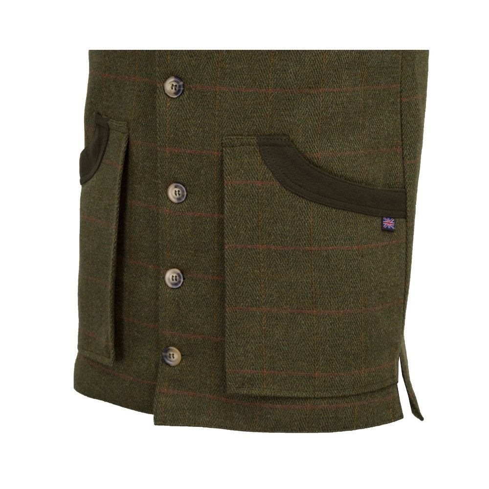 Walker & Hawkes Berston Waistcoat in Dark Sage