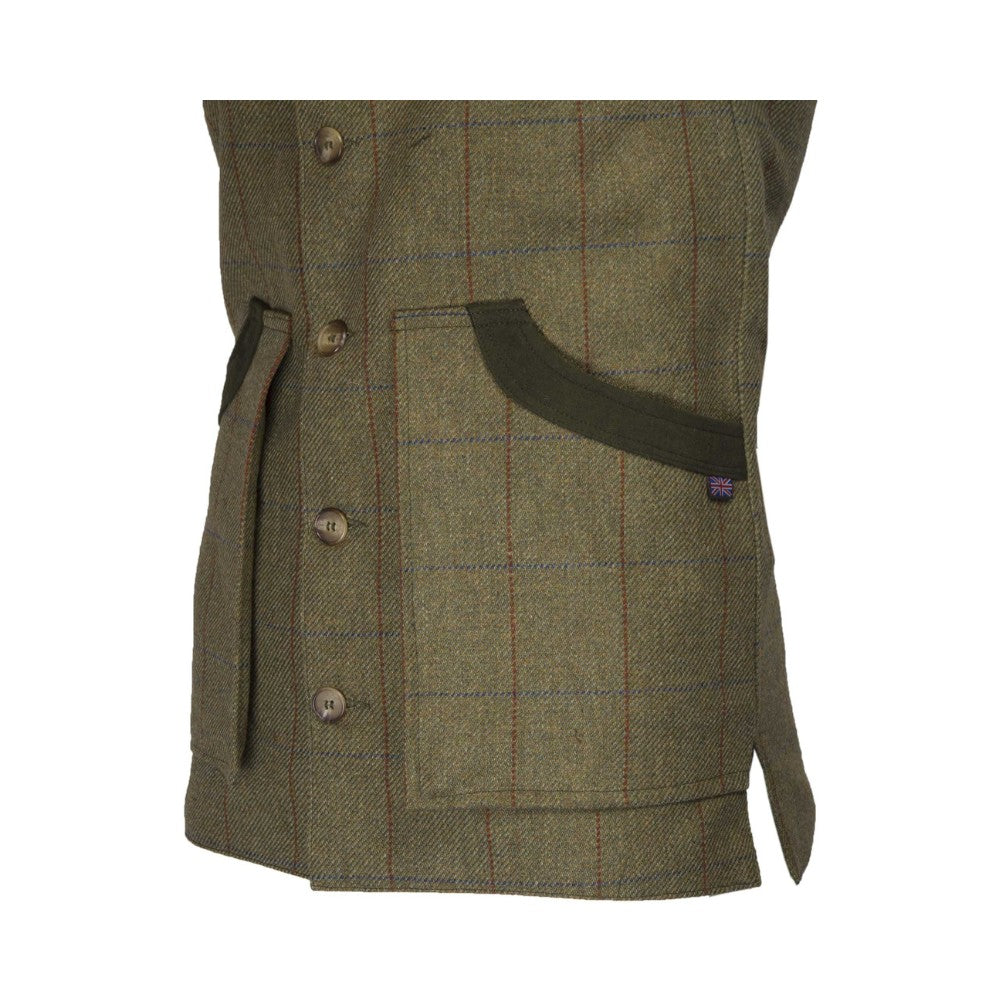 Walker & Hawkes Berston Waistcoat in Forest Green