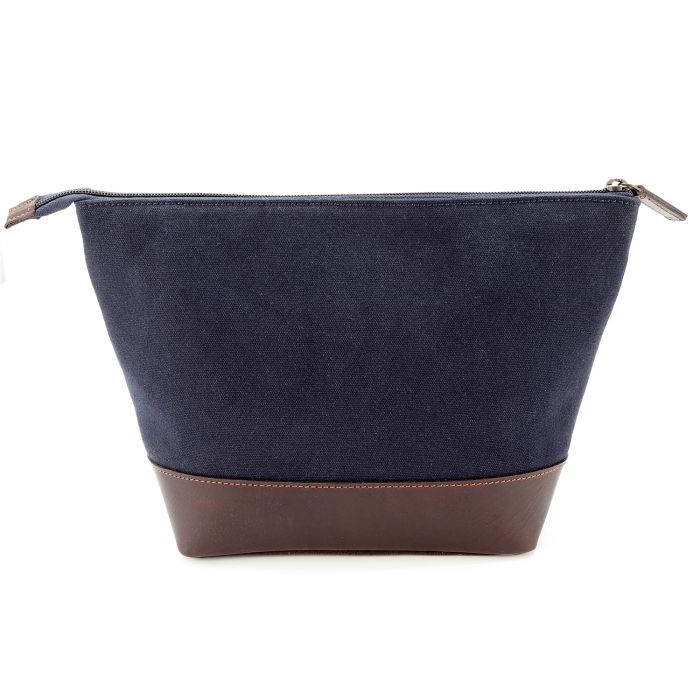 Harris Tweed Blue Check Washbag