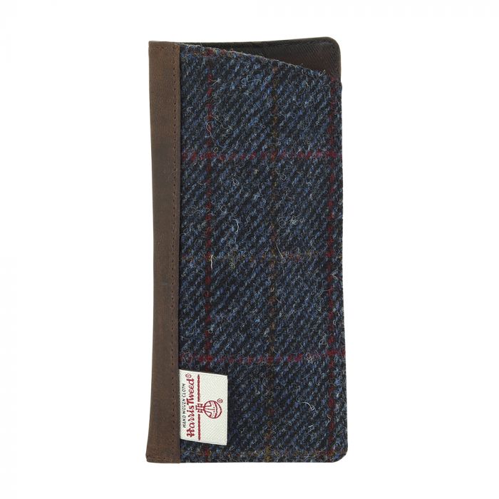 Harris Tweed Glasses Slip in Blue Check Tweed