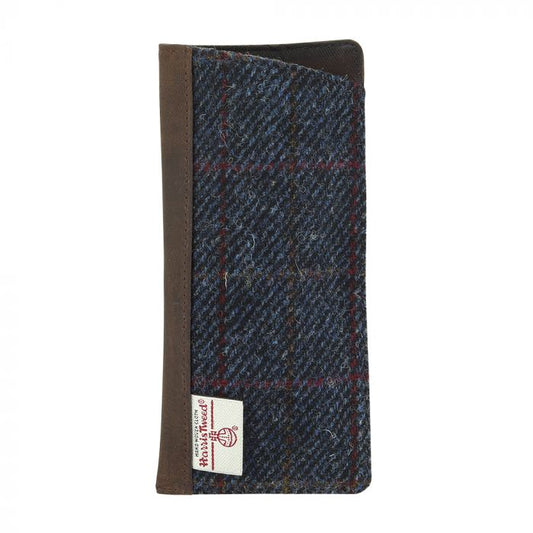 Harris Tweed Glasses Slip in Blue Check Tweed