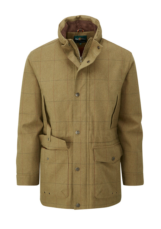 Alan Paine Axford Lightweight Waterproof Tweed Field Coat in Glen