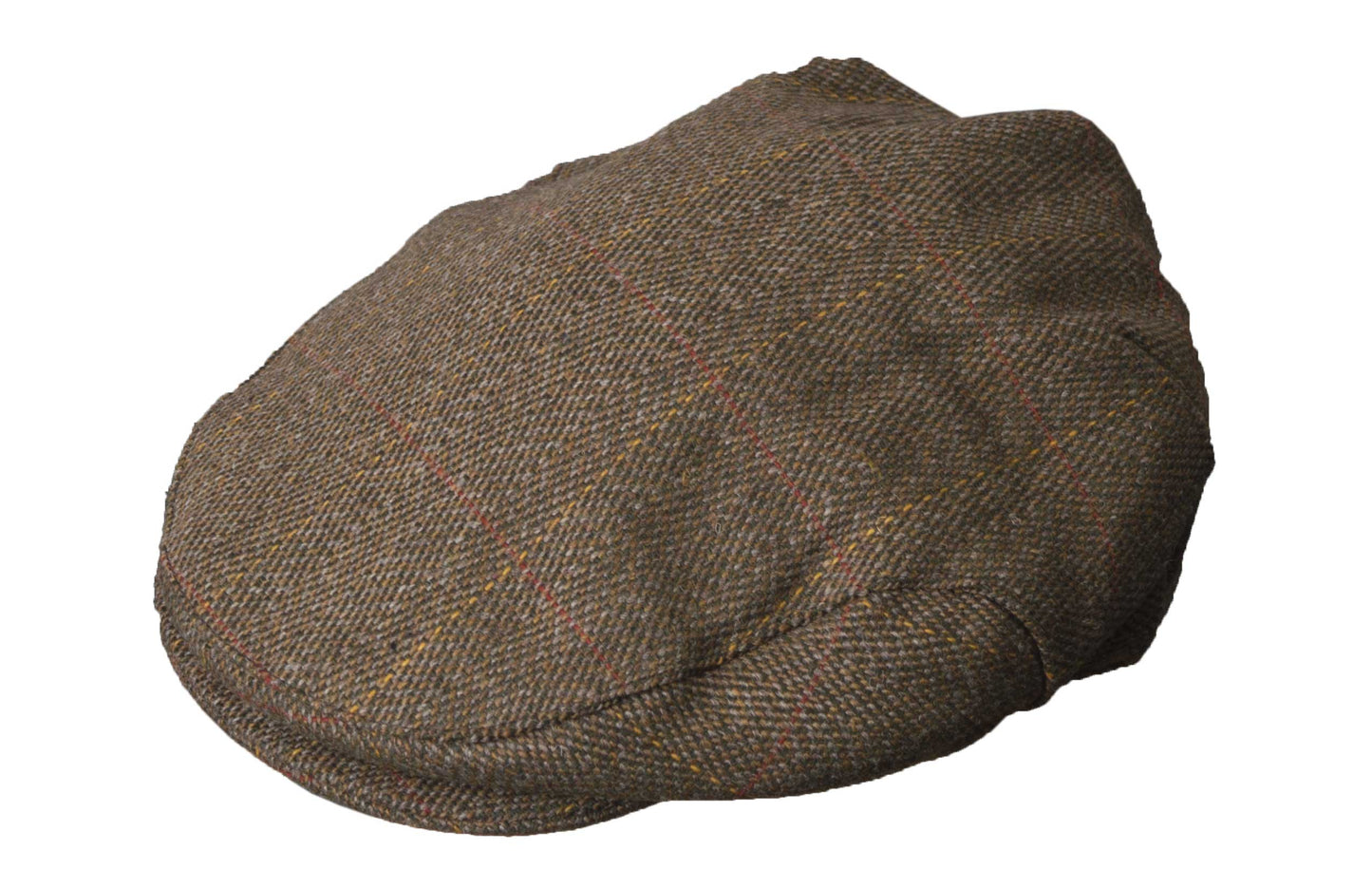 Walker & Hawkes Derby Tweed Flat Cap in Brown