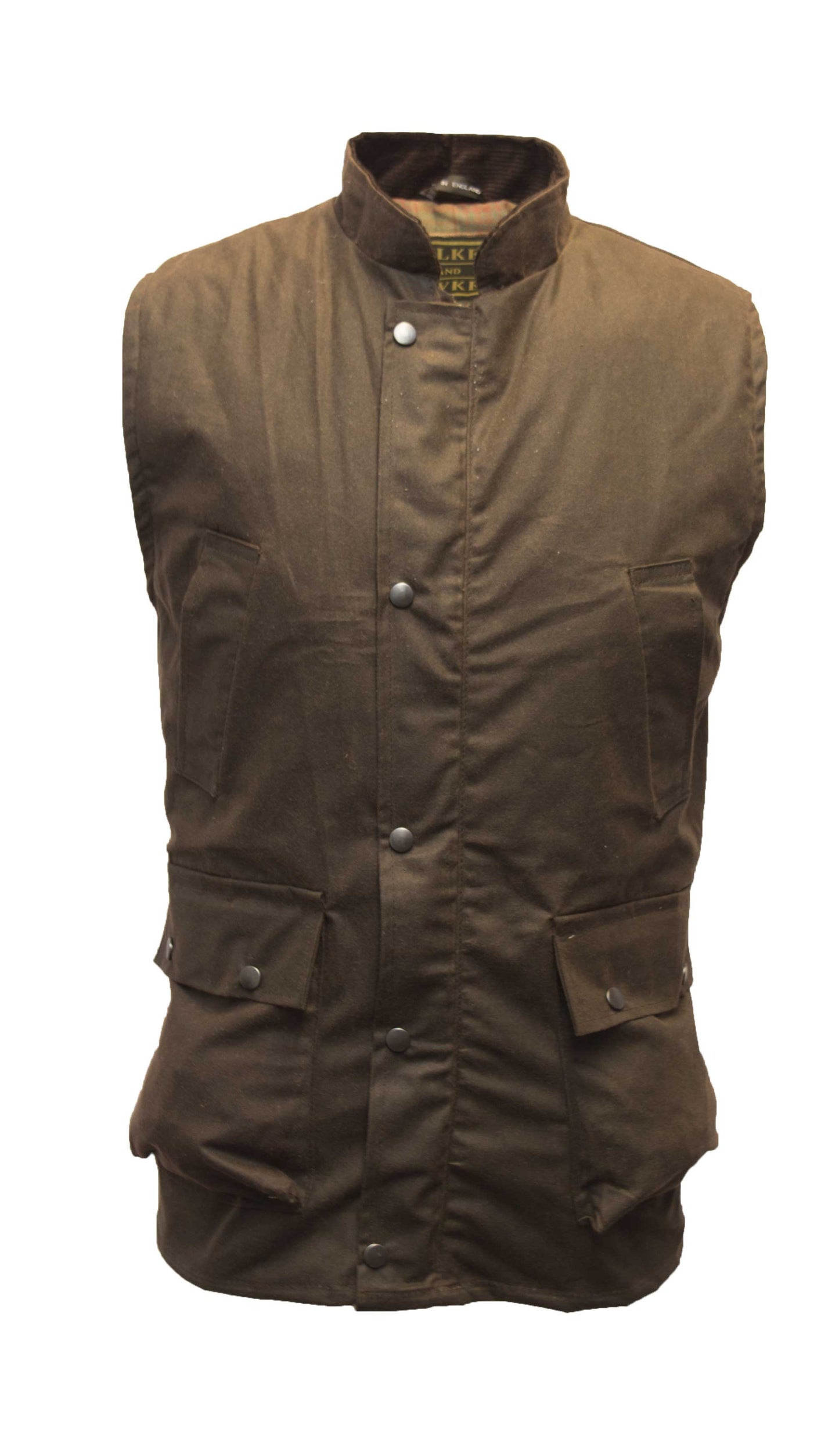 Walker & Hawkes Brown Wax Gilet