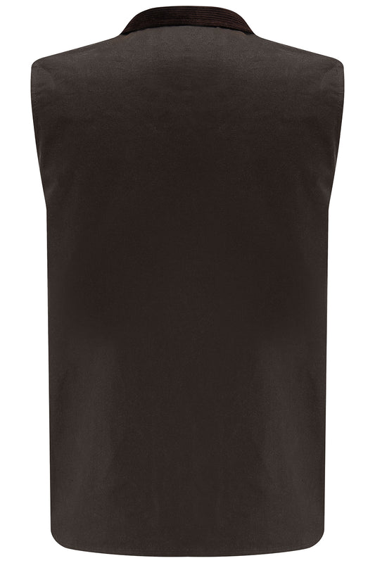 Tweed Outdoor Brown Wax Gilet