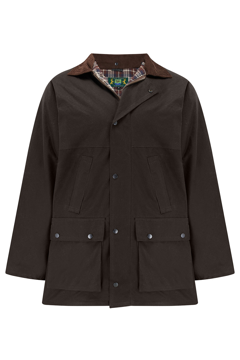 Tweed Outdoor Unisex Wax Jacket in Brown