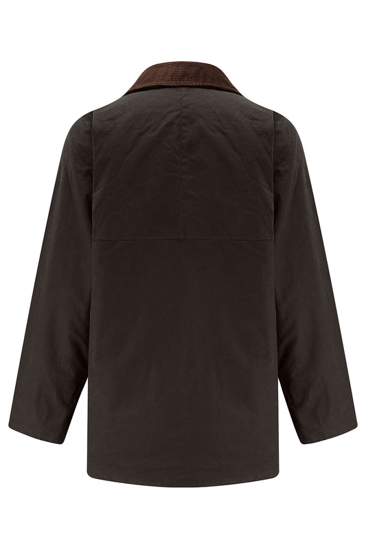 Tweed Outdoor Unisex Wax Jacket in Brown