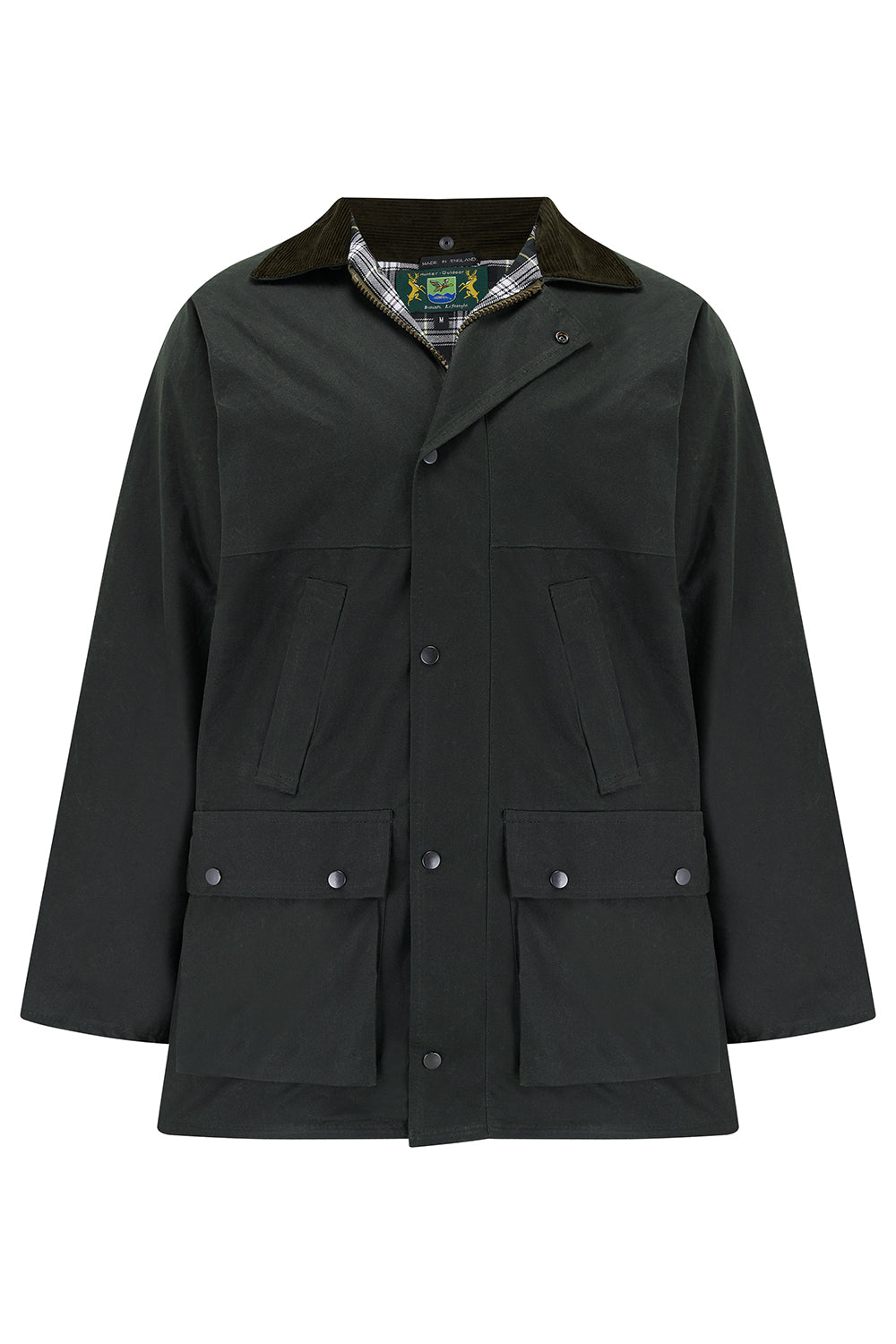 Tweed Outdoor Unisex Wax Jacket in Green
