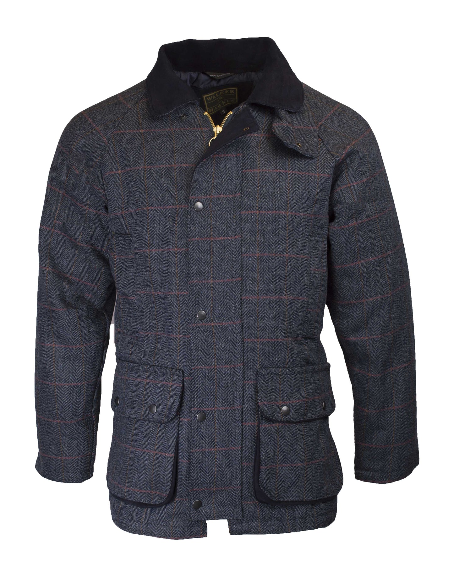 Walker & Hawkes Men's Derby Tweed Barlaston Jacket in Blue