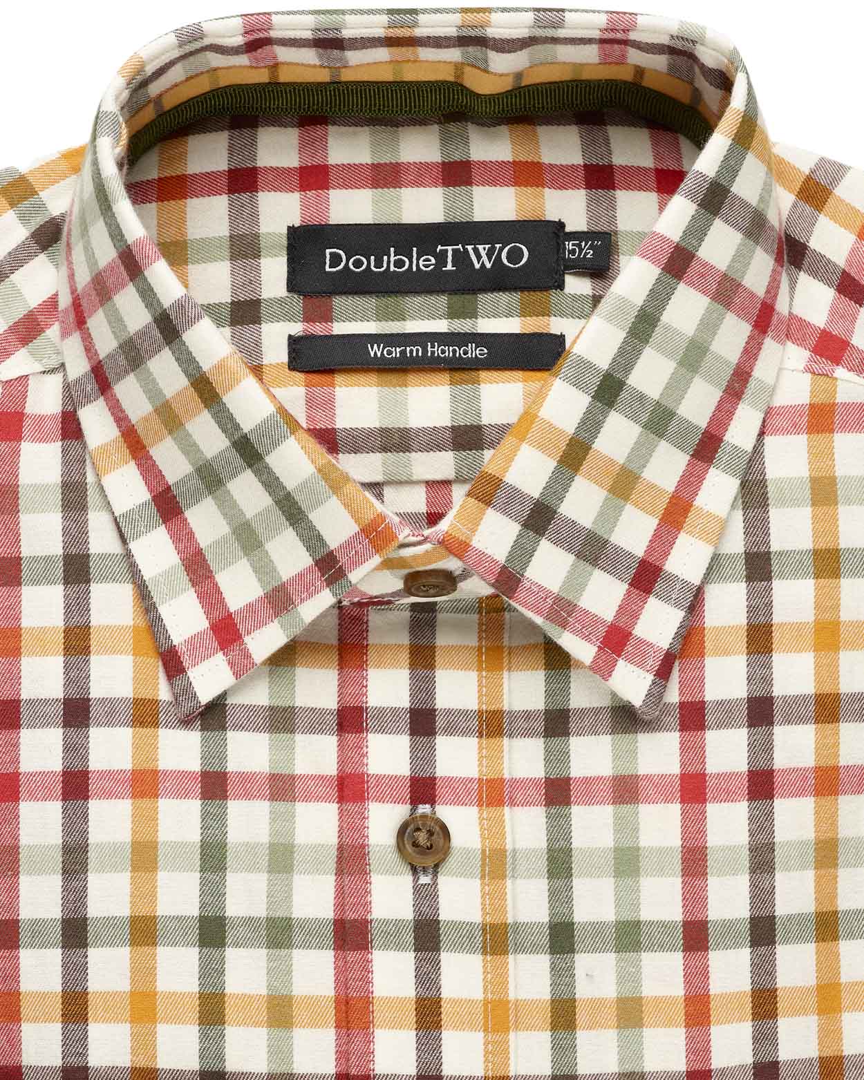 Gold Tattersall Check 100% Cotton Shirt