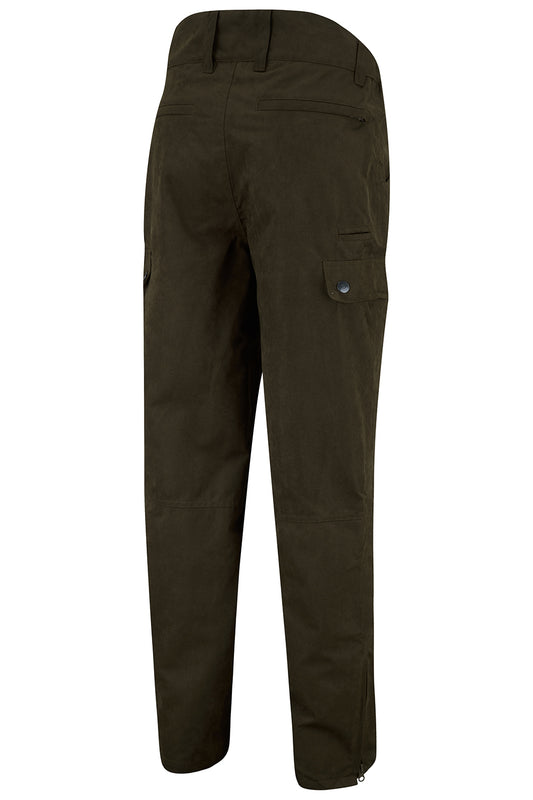 Tweed Outdoor Gamekeeper Waterproof Trousers in Olive