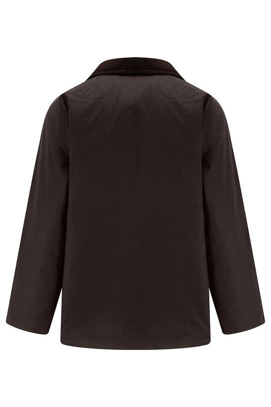 Tweed Outdoor 'Horseman' Unisex Wax Jacket in Brown