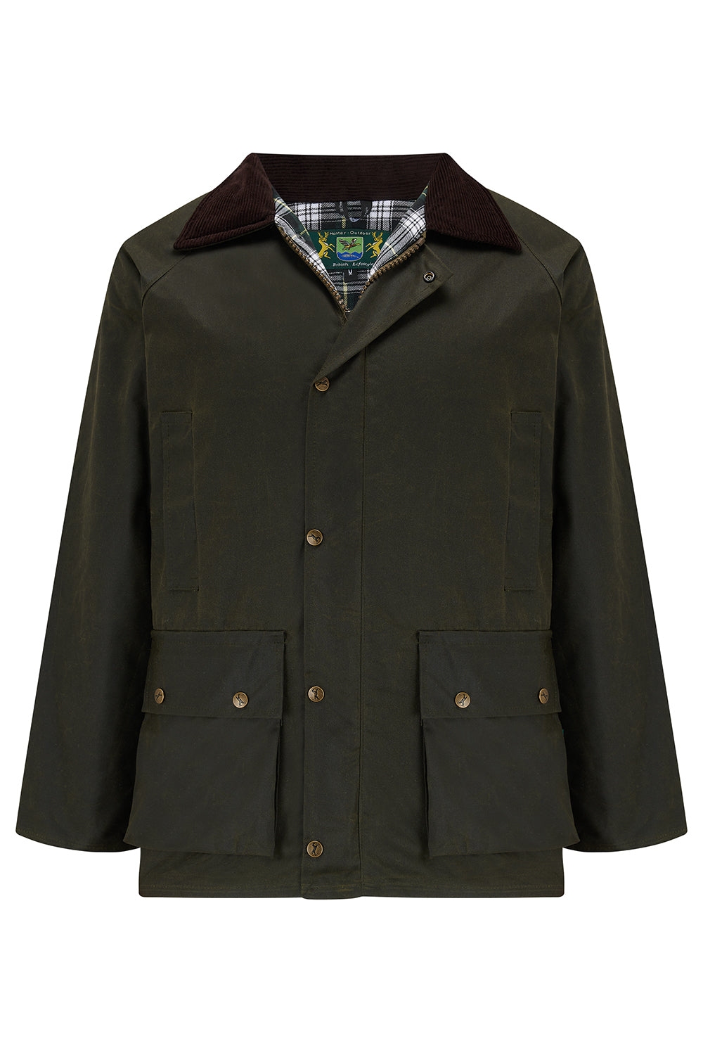 Tweed Outdoor 'Horseman' Unisex Wax Jacket in Olive