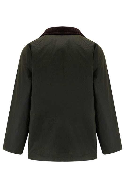 Tweed Outdoor 'Horseman' Unisex Wax Jacket in Olive