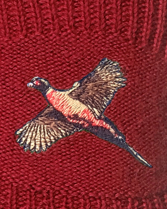 House of Cheviot Green & Mustard Lomond Pheasant Country Socks