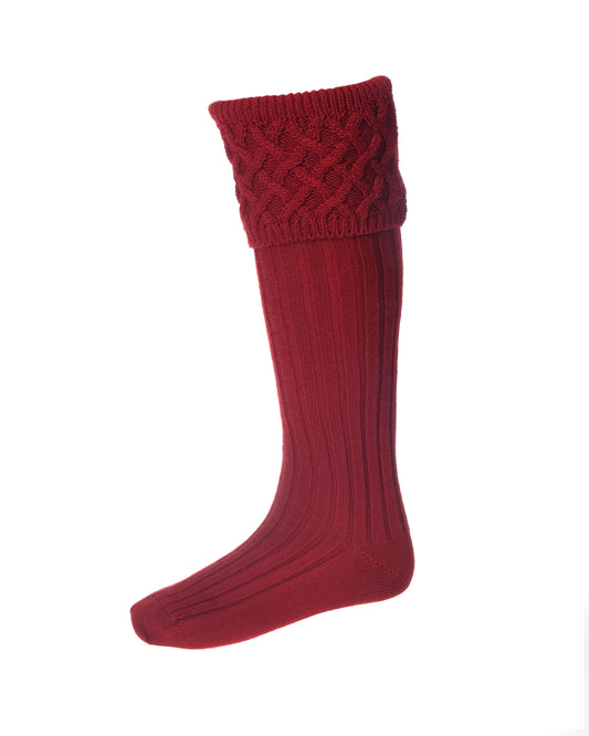 House of Cheviot Brick Red Rannoch Country Socks