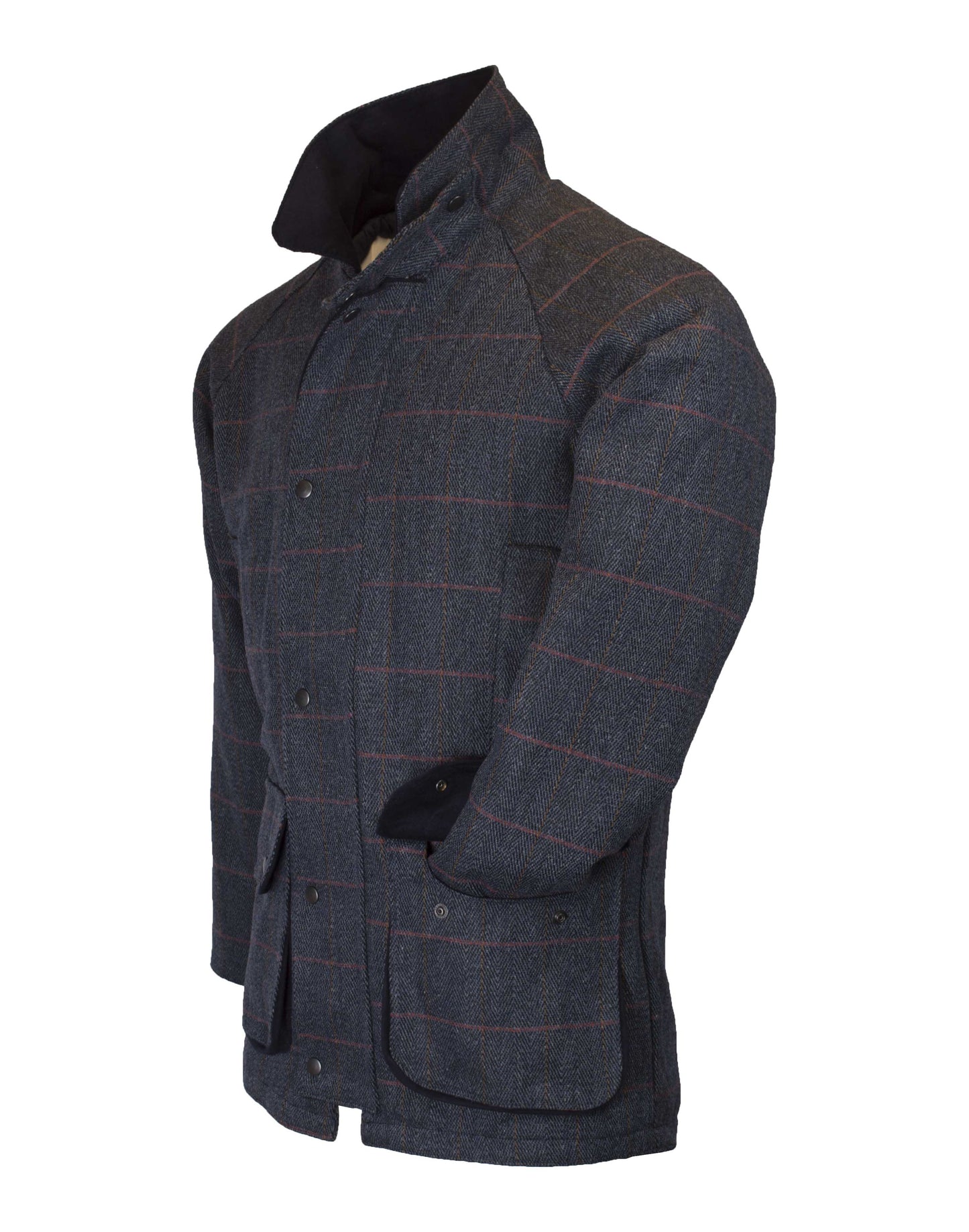 Walker & Hawkes Men's Derby Tweed Barlaston Jacket in Blue