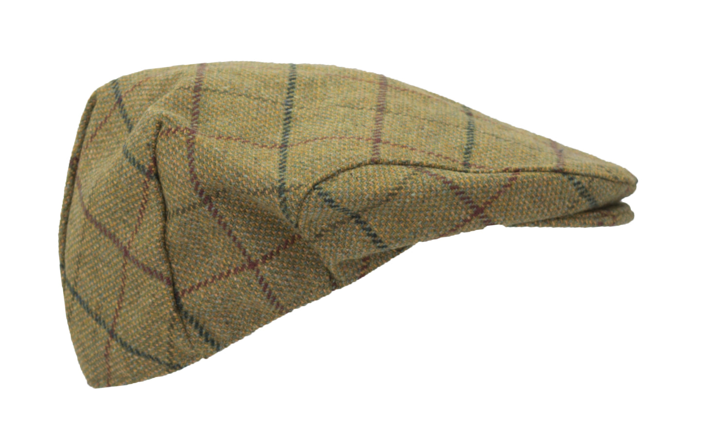 Walker & Hawkes Derby Tweed Flat Cap in Beige