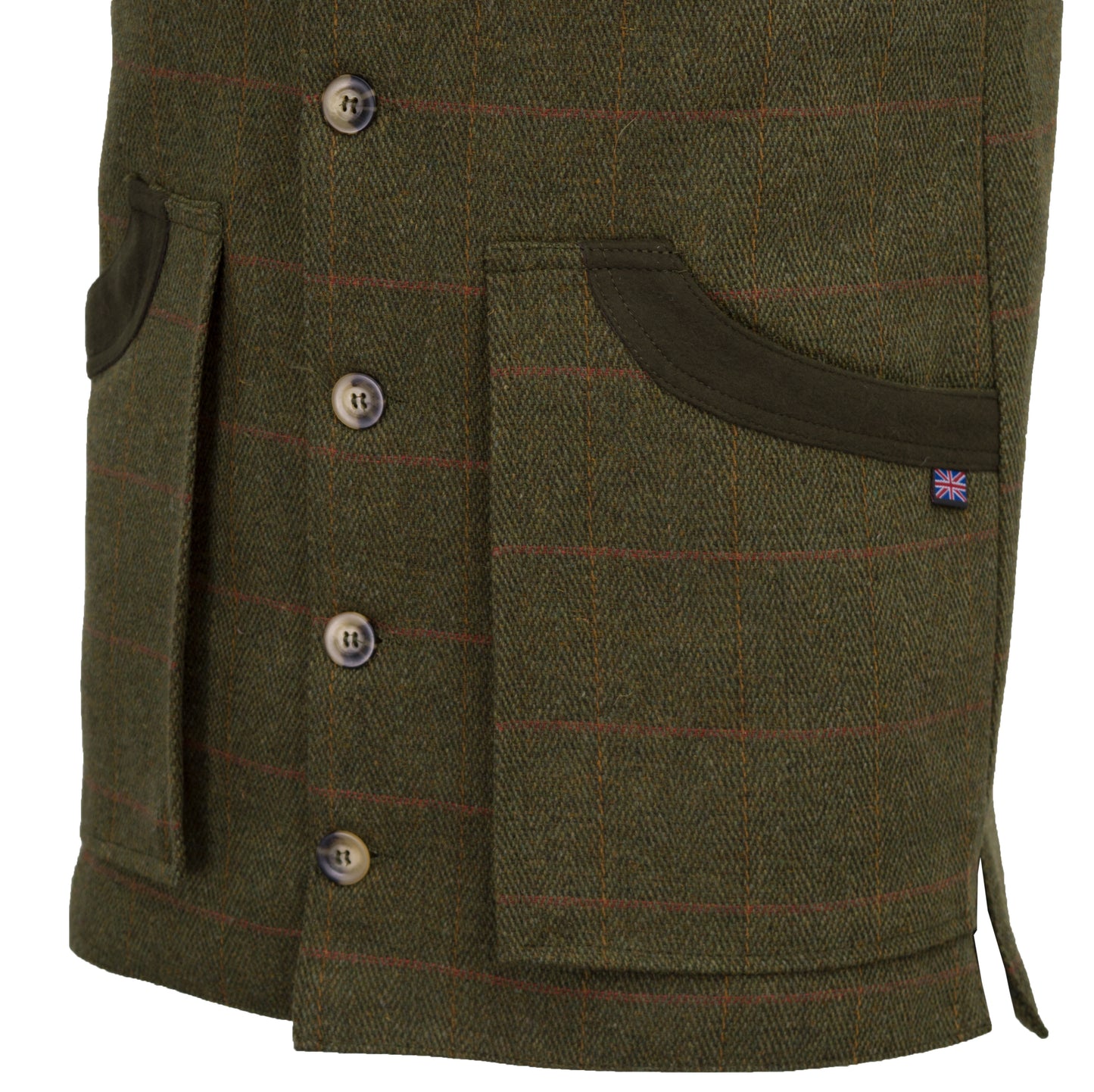 Walker & Hawkes Shooting Waistcoat Gilet in Dark Sage