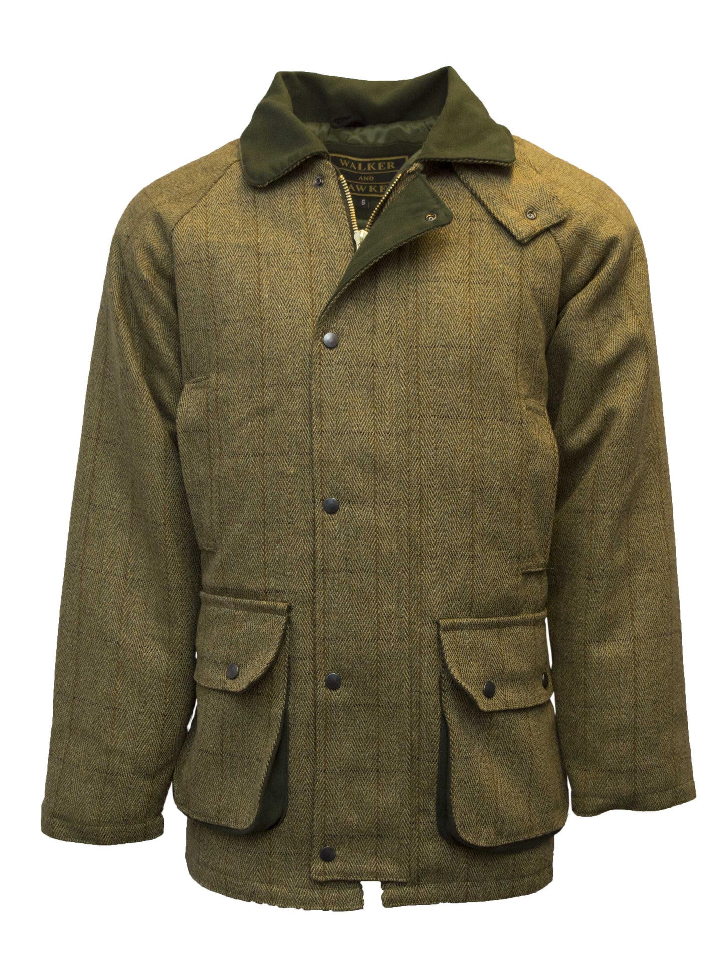 Walker & Hawkes Men's Derby Tweed Barlaston Jacket in Light Sage