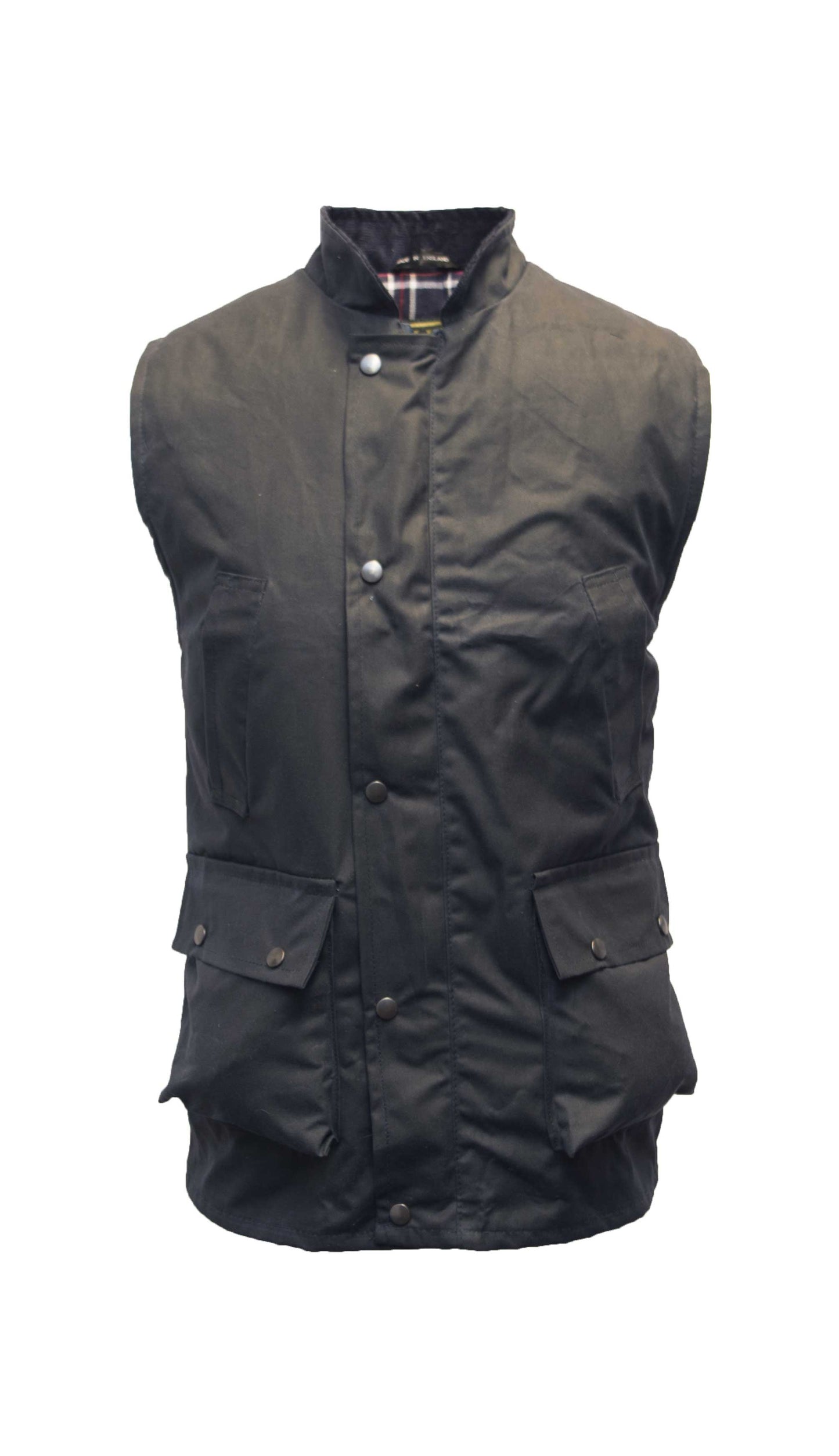 Walker & Hawkes Navy Wax Gilet
