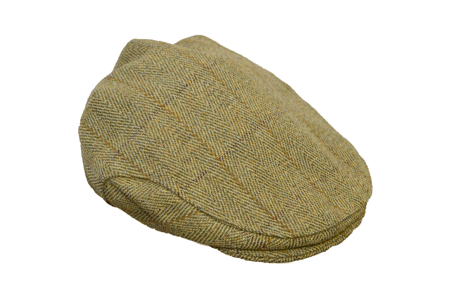 Walker & Hawkes Derby Tweed Flat Cap in Light Sage