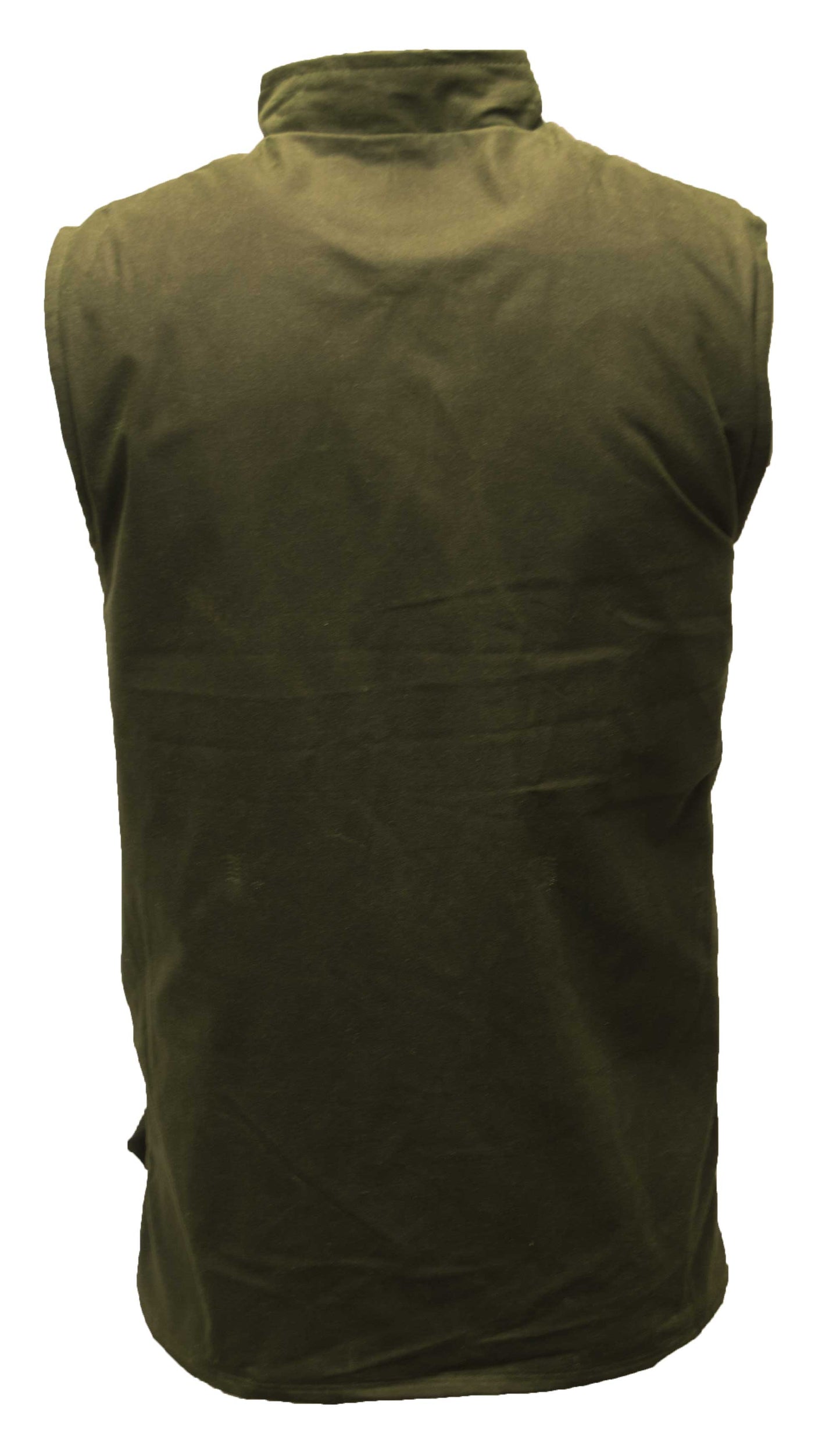 Walker & Hawkes Olive Wax Gilet